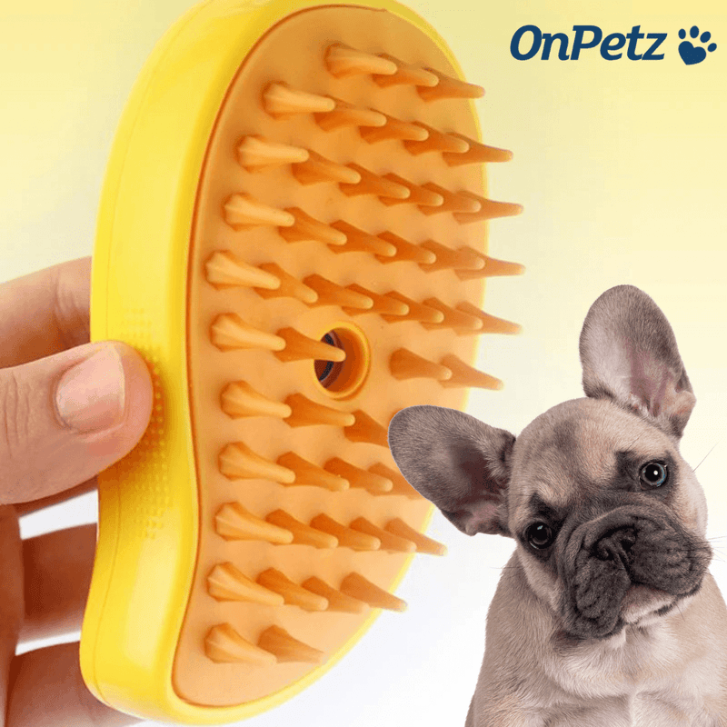 Escova a Vapor PuraPata Recarregável para Cães e Gatos - RexStore 