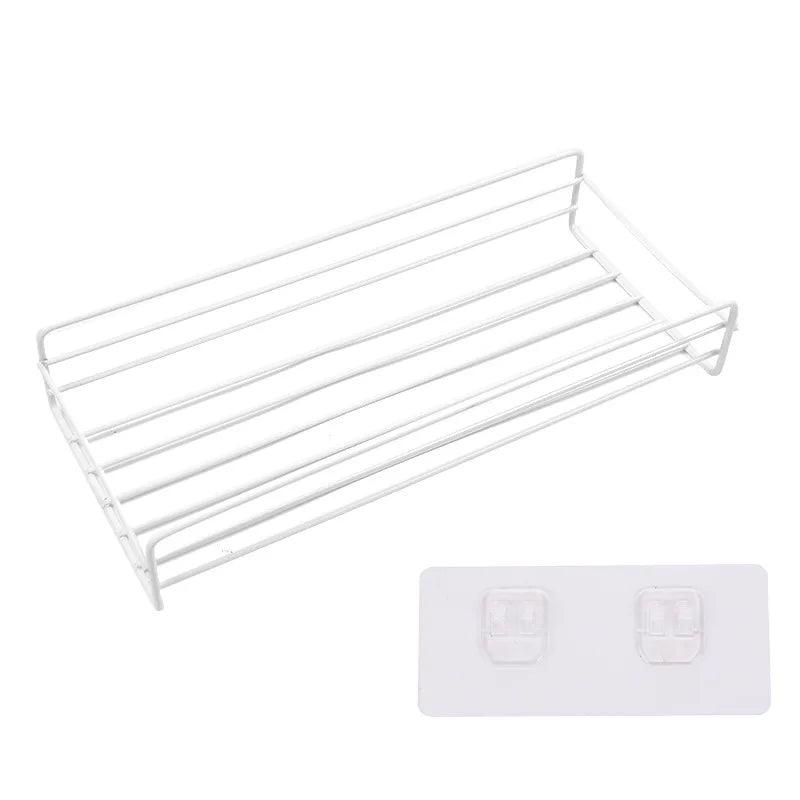 1/2PCS Bathroom Shelf Shower Wall Mount Shampoo Storage Holder With Suction Cup No Drilling Kitchen Storage Bathroom Accessories - RexStore 